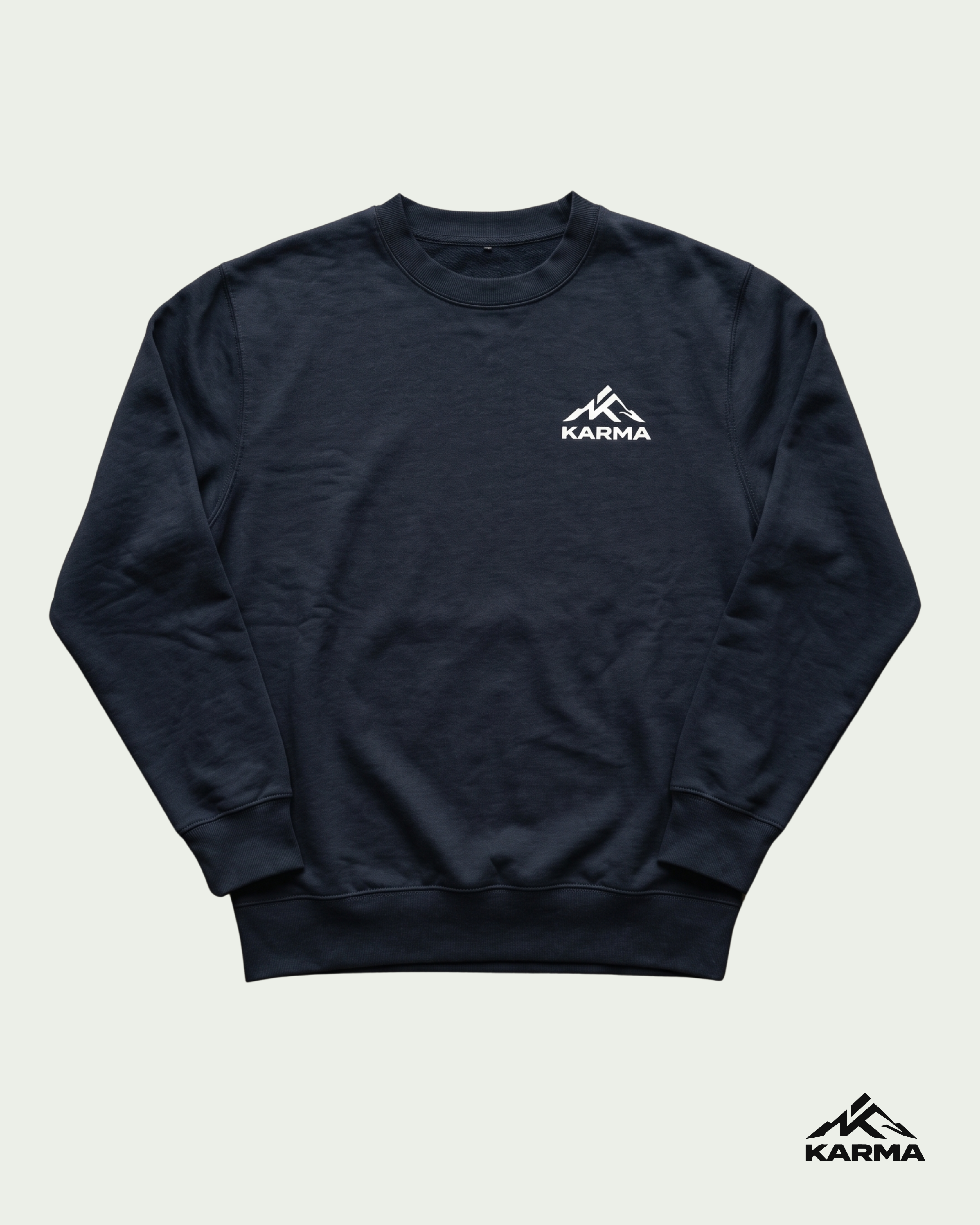 KARMA Fleece Crewneck Sweatshirt – Midnight Navy