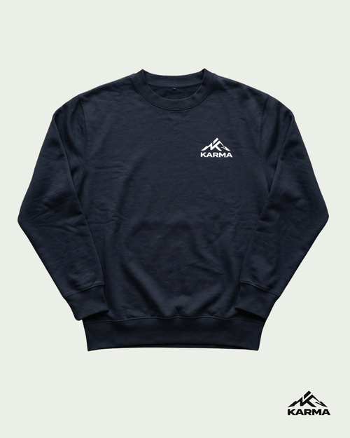 KARMA Fleece Crewneck Sweatshirt – Midnight Navy